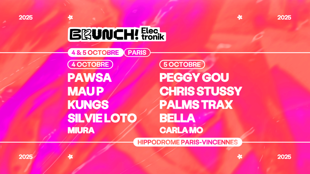 Line up Brunch Electronik Paris 2025