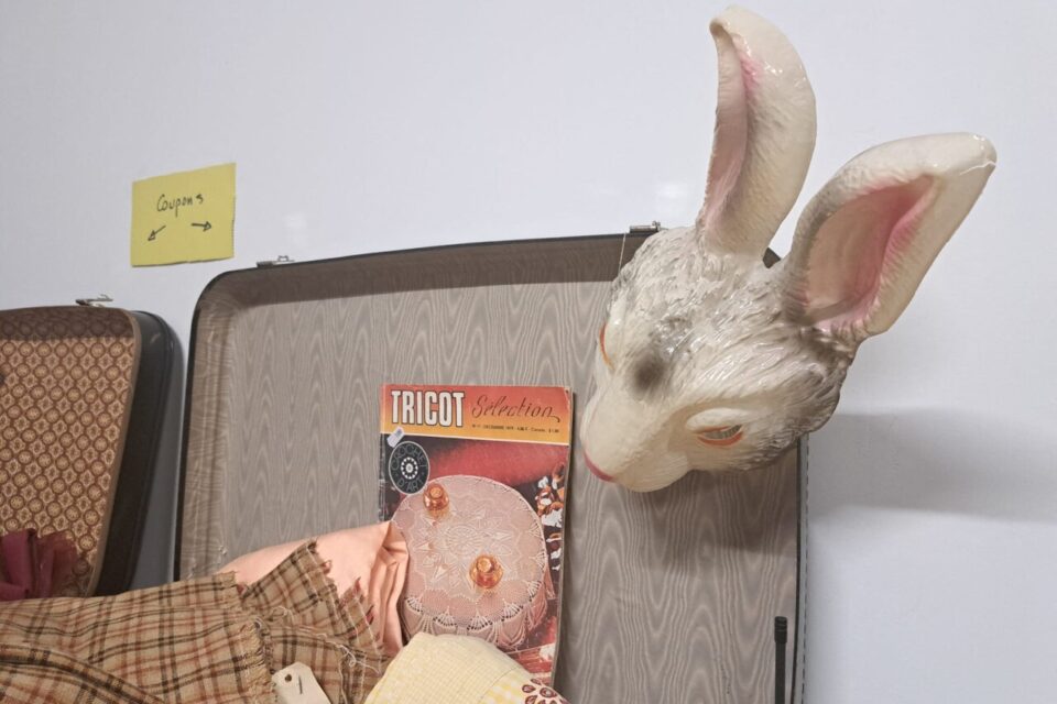 Des accessoires comme des masques étaient à vendre.