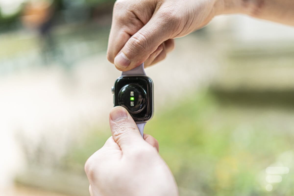 Le capteur cardio de la Huawei Watch Fit 4