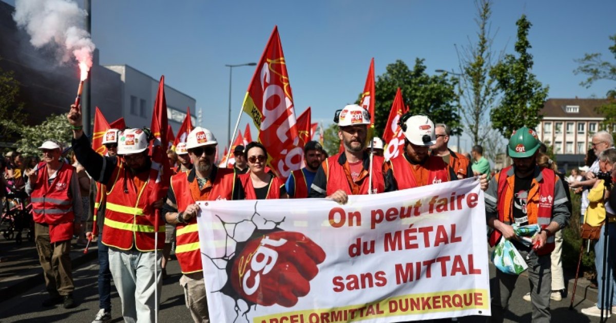 "Notre usine va crouler": à Dunkerque, les salariés d'ArcelorMittal manifestent contre les emplois menacés : Actualités
