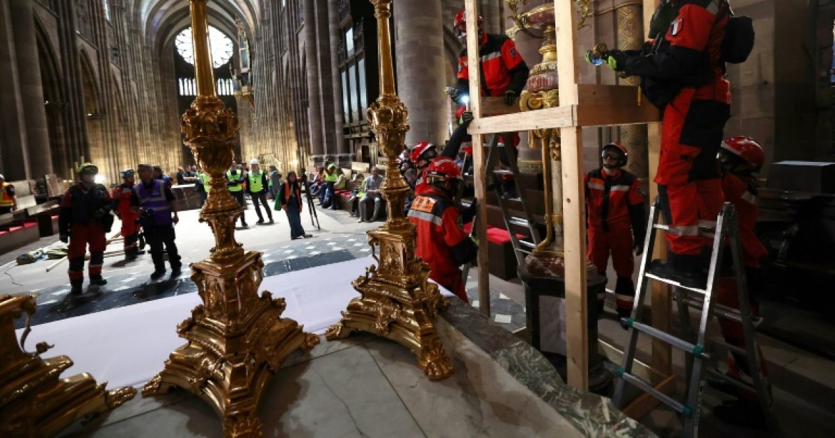Incendies: une simulation pour sauver les oeuvres d'art de la cathédrale de Strasbourg : Actualités