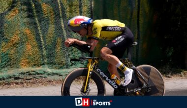 Wout van Aert va prendre le départ du chrono de Pise avec une selle à ... 1250 € : "J'ai tendance à glisser"