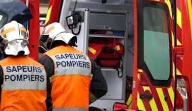 Près de Nice. Un grave accident de la route fait une victime, elle est transporté à l'hôpital