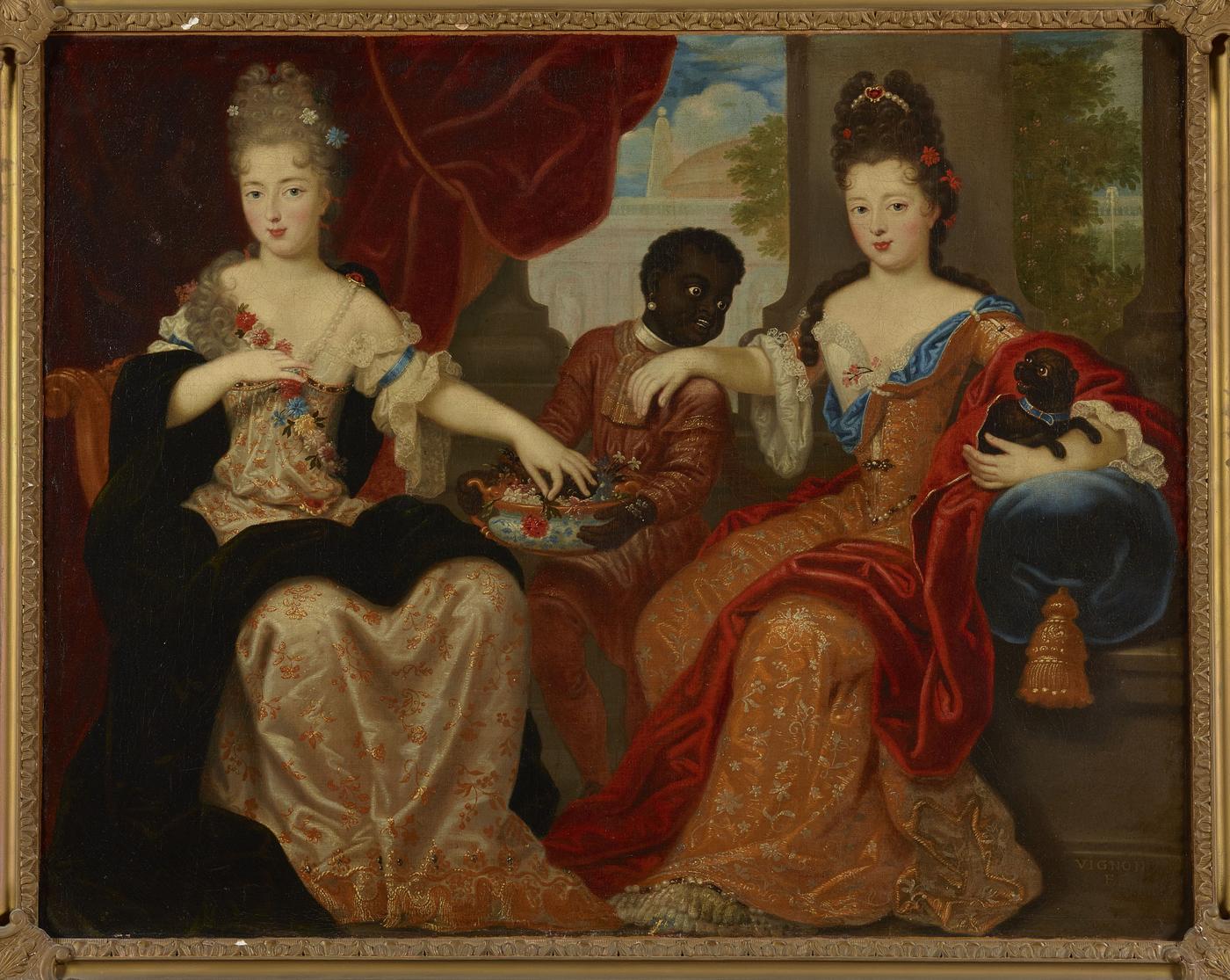 Philippe Vignon, Françoise-Marie de Bourbon, « Mademoiselle de Blois" et Louise-Françoise de Bourbon, "Mademoiselle de Nantes", XVIIème siècle.