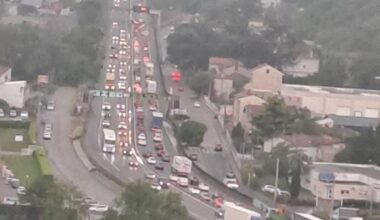 des accidents provoquent des bouchons