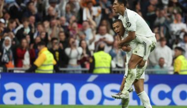frappe magnifique en lucarne puis tir croisé, le doublé de Kylian Mbappé en vidéo