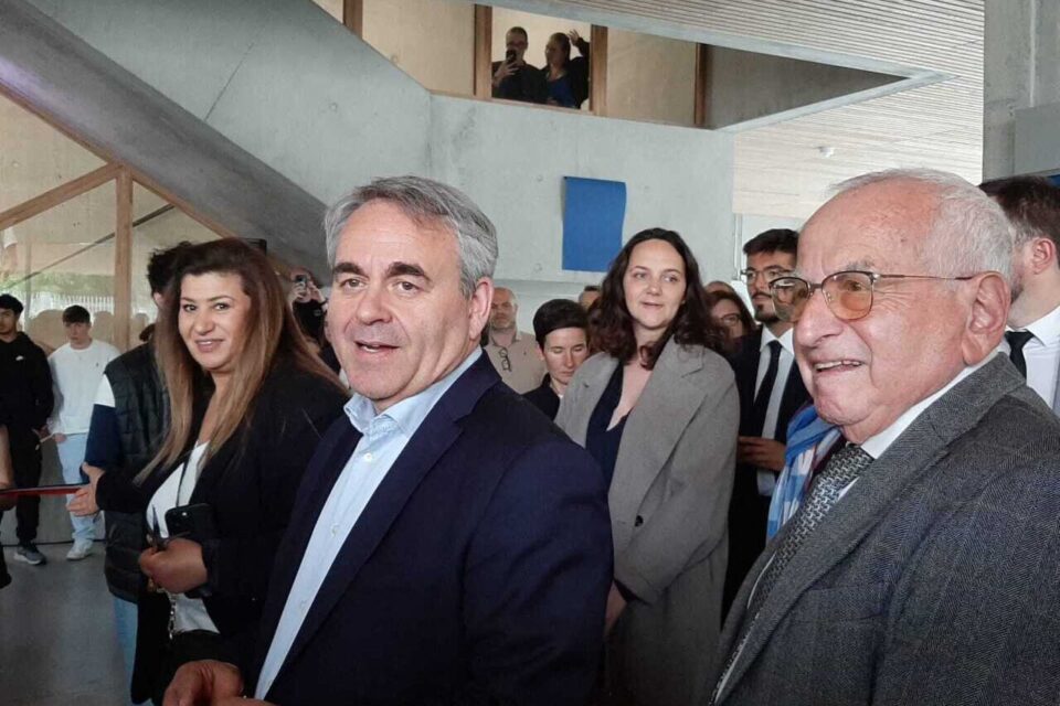 Xavier Bertrand, président de la Région Hauts-de-France, était à l'inauguration des nouveaux aménagements dans le lycée Valentine-Labbé. Ils ont coûté plus de 23 millions d'euros à la collectivité.