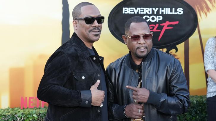 Eddie Murphy et Martin Lawrence à l’avant-première mondiale du « Flic de Beverly Hills : Axel F. », à Beverly Hills en Californie, le 20 juin 2024.