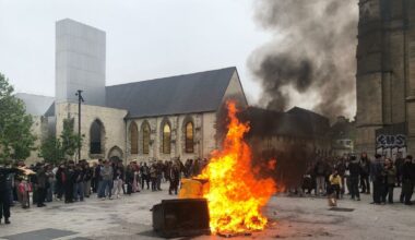 À Rennes, feu de poubelles et CRS pour terminer le 1er-Mai