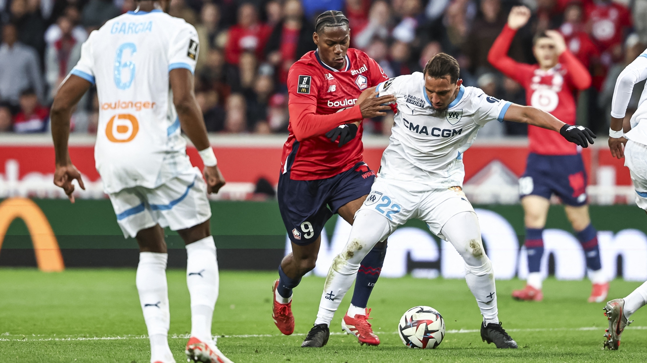 Lille et Marseille se neutralisent et piétinent en vue de l’Europe