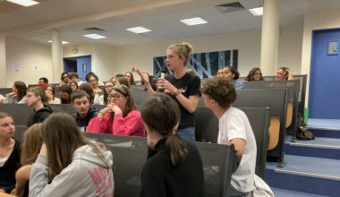 des lycéens jouent les députés européens