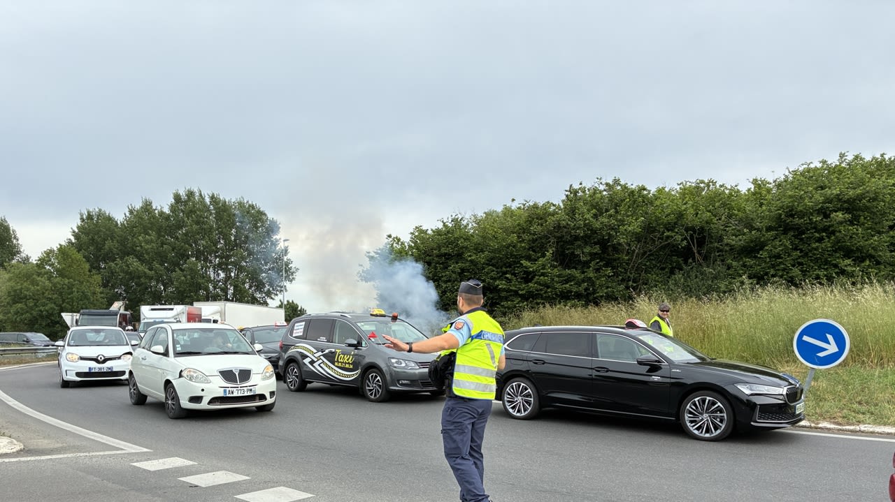 Une vingtaine de taxis sont mobilisés à Niort.