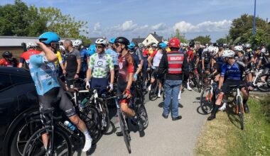 Tour de la Manche : Chute collective, course arrêtée, des ex aequo et un nouveau maillot jaune - Actualité