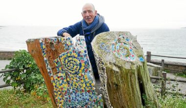 « Cela fait penser à Gaudi » : aux Sables-Blancs à Concarneau, Christophe Estorgues transforme la matière brute