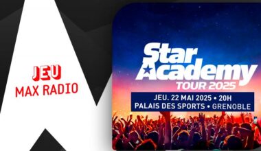 Gagnez vos places pour le concert de la Star Academy au Palais des Sports de Grenoble