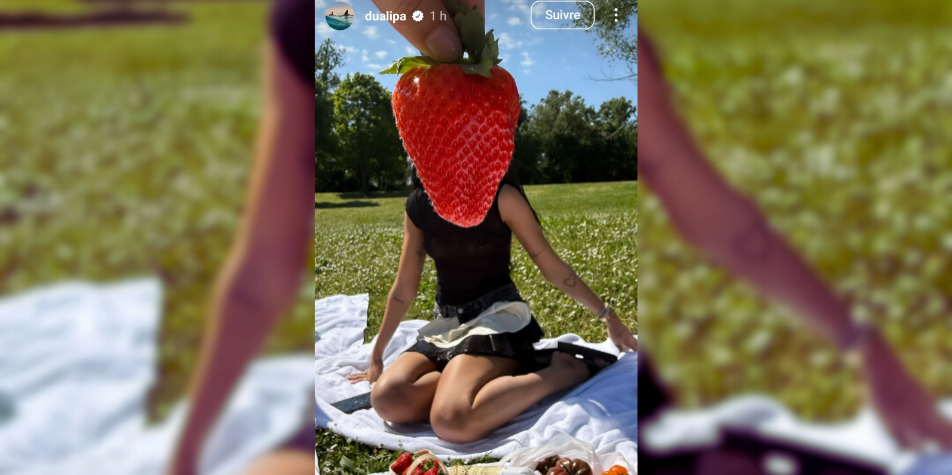 Avant son concert à Lyon, Dua Lipa pique-nique incognito dans un parc