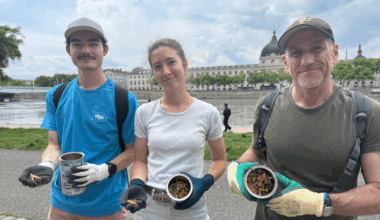 Le Mégothon 2025 à Lyon a mobilisé les bénévoles sur les quais du Rhône