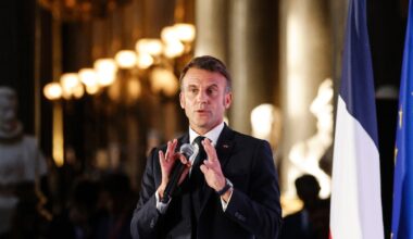 Emmanuel Macron au sommet Choose France au château de Versailles, le 13 mai 2024