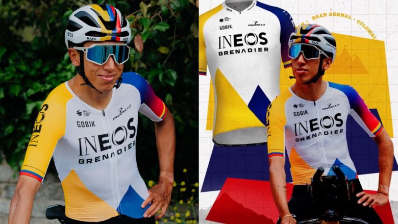 Giro. Tour d'Italie - Un nouveau maillot spécial de champion de Colombie pour Egan Bernal