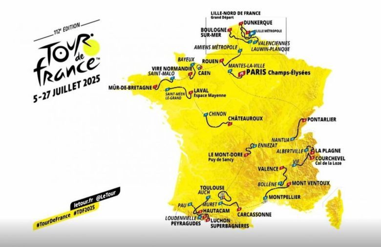 TDF. Tour de France - A J-50 du Grand Départ à Lille... le parcours du Tour 2025