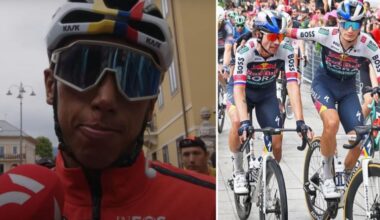 Giro. Tour d'Italie - Egan Bernal : «Roglic ? Je ne sais pas ce qu'il s'est passé»