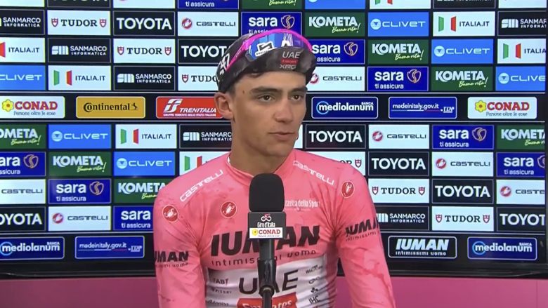 Giro. Tour d'Italie - Isaac Del Toro : «Pas encore de plan pour les prochains jours»