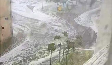 en Gironde, la ville de Langon frappée par un violent orage de grêle