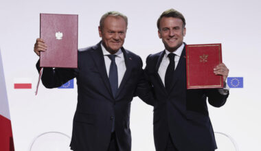 Emmanuel Macron et Donald Tusk se jurent «assistance mutuelle» face à la Russie
