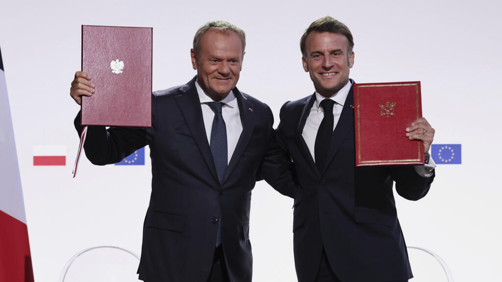Emmanuel Macron et Donald Tusk se jurent «assistance mutuelle» face à la Russie