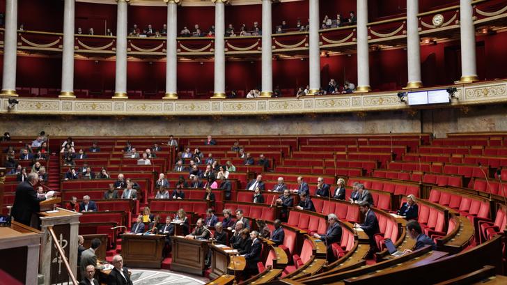 Photo de l’hémicycle de l’Assemblée nationale prise en janvier 2025 (illustration)