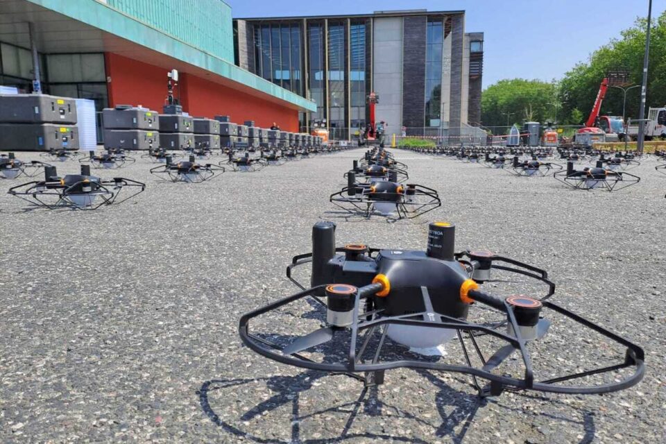 Parade Millénaire Caen préparatifs drones