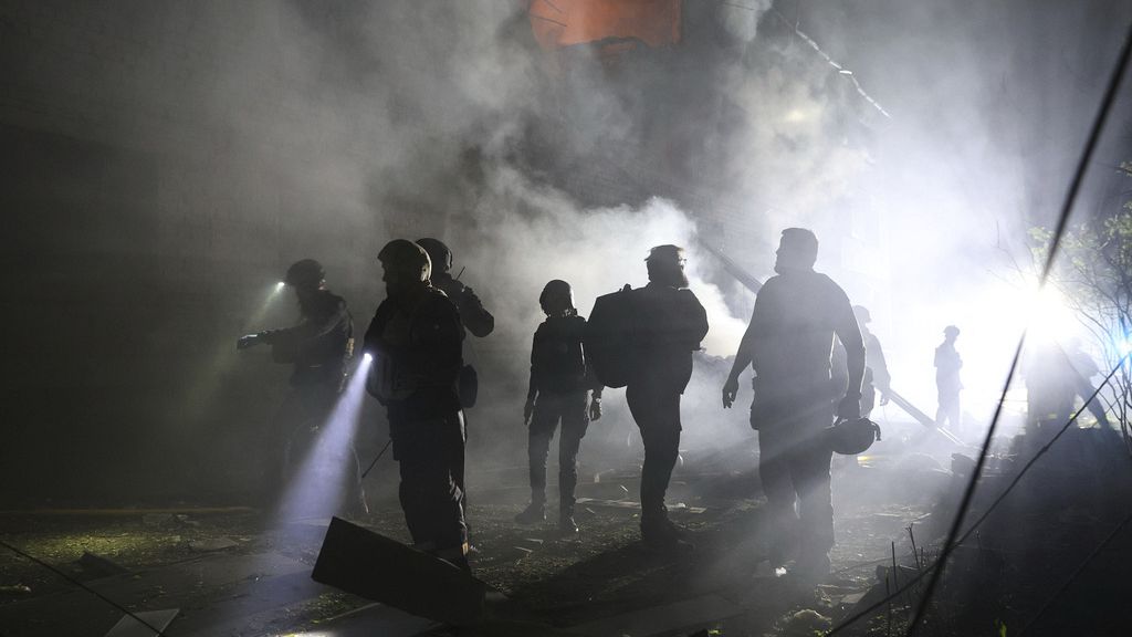 onze personnes blessées dans une attaque de drones russes sur Kyiv