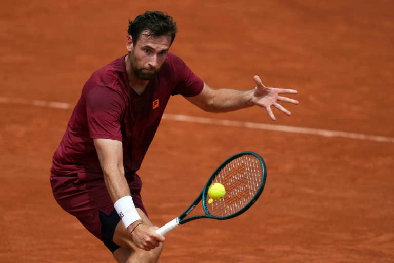 Le Français Quentin Halys à Roland-Garros le 28 mai 2025 (Dimitar DILKOFF)