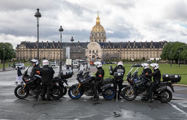 Le motard de la Brav-M qui a roulé sur un manifestant radié de la police