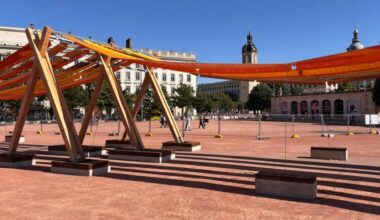 Lyon. Depuis son apparition, l’étendage de Bellecour fait hurler les internautes -