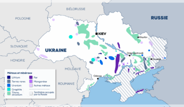 Les terres rares et minerais en Ukraine - Carte : Eva Laude et Valentin Ledroit