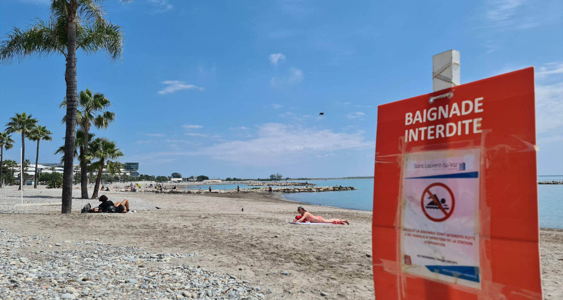 La baignade toujours interdite à Saint-Laurent-du-Var