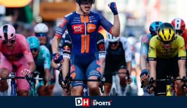 Le "gentil" van Uden crée la surprise au Giro, où Pedersen a été gêné par deux chutes : "Parfois, on se demande si c'est un sprinter"
