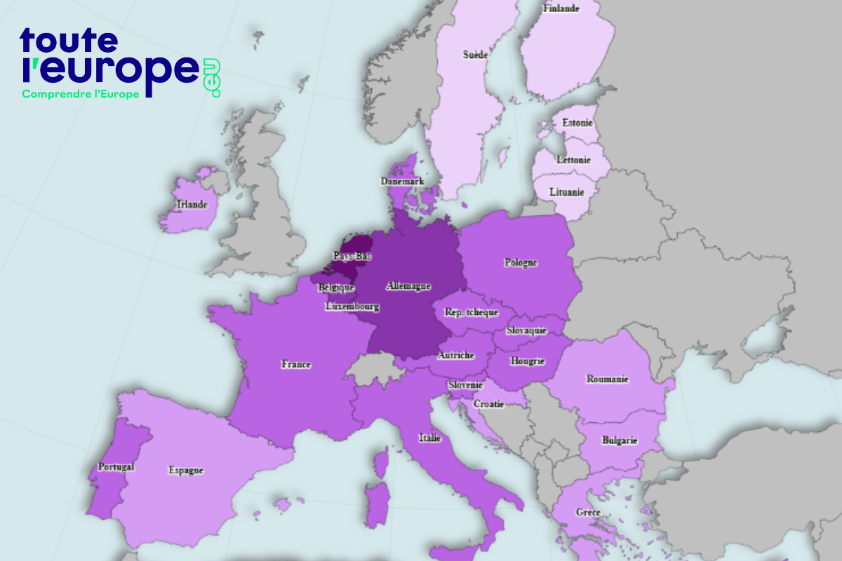 [Carte] La densité de la population dans l'Union européenne