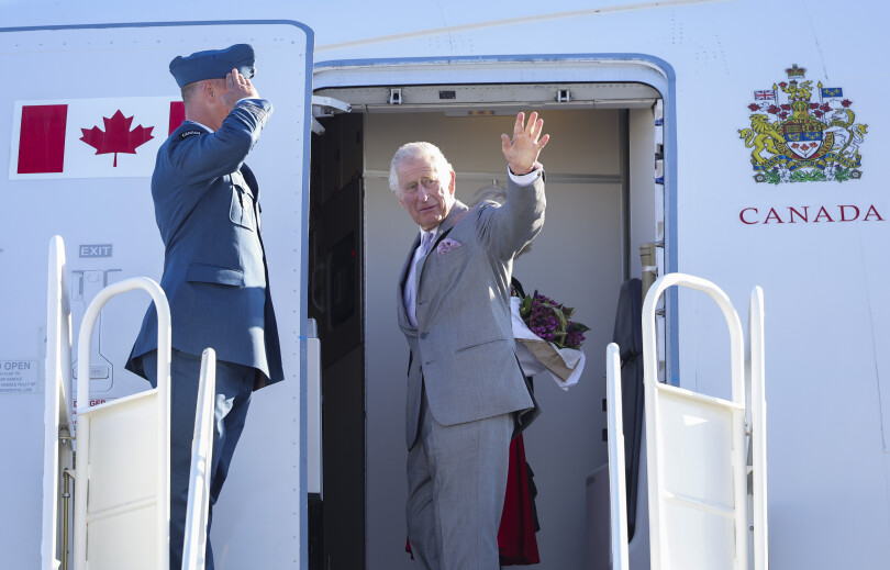 Le prince Charles, lors de la tournée royale du jubilé de platine au Canada, le 19 mai 2022 à Yellowknife, au Canada, dans le cadre des célébrations du jubilé de platine de la reine Elizabeth II.