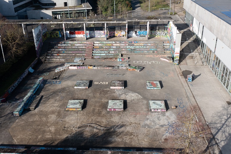 Halle de Glisse : skatepark en travaux / Actualités