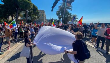 1er-Mai: environ 800 personnes défilent pour les droits des travailleurs à Nice