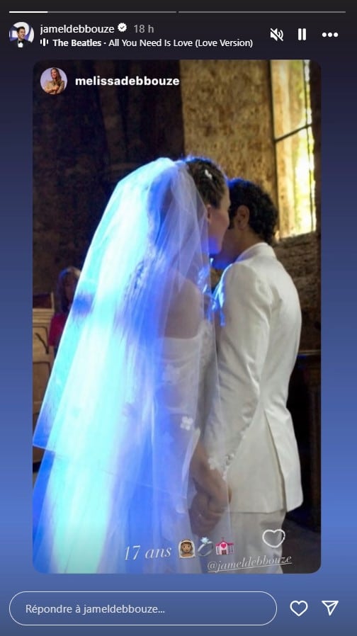 Jamel Debbouze : sa femme Melissa Theuriau fait sensation en robe de mariée sur Instagram