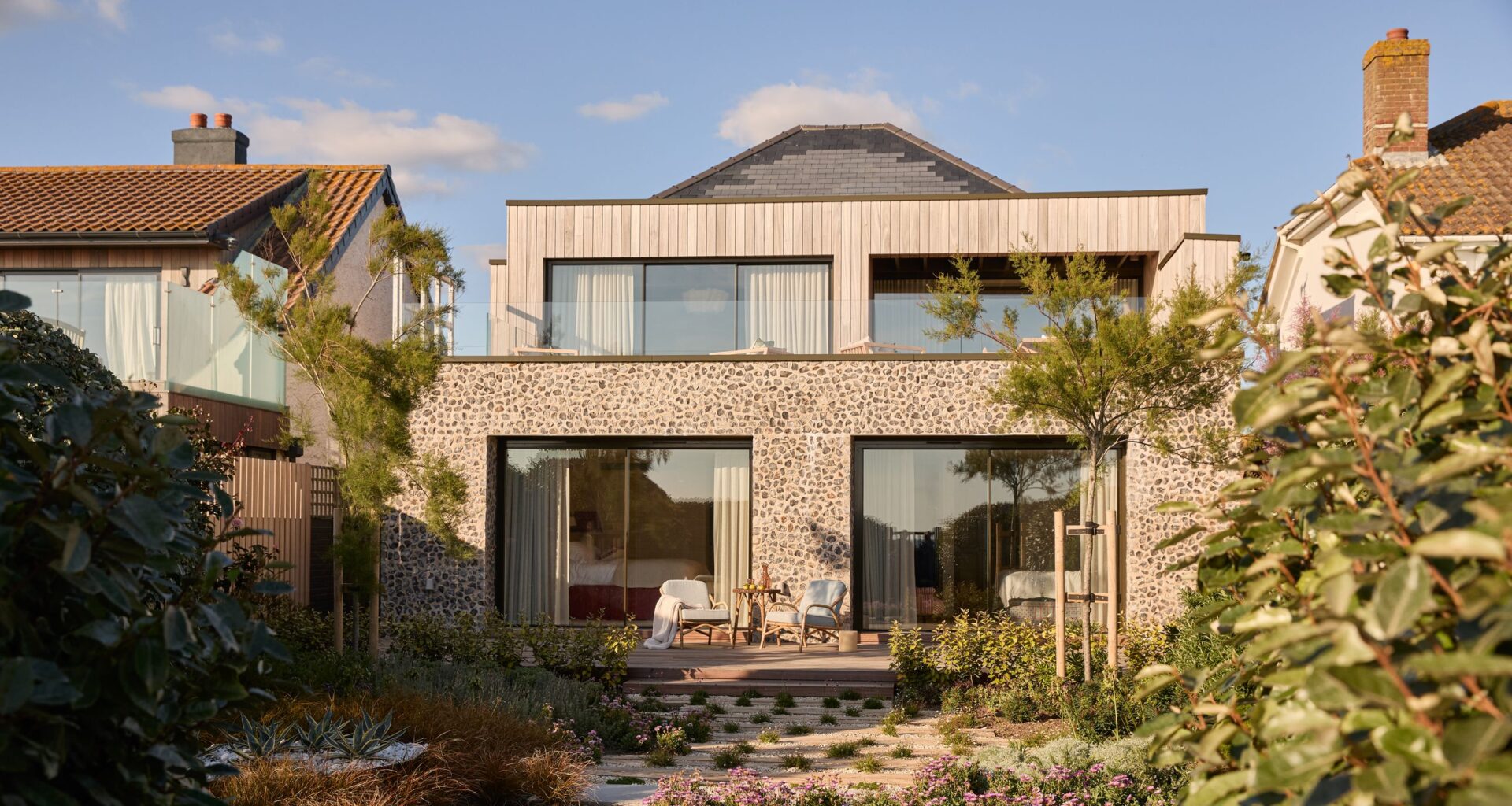 Une maison de bord de mer au style british sur la côte anglaise