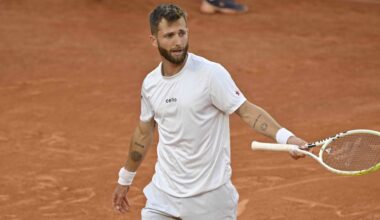 Roland Garros > Moutet prépare son duel face à Djokovic : "La plupart des mots que je connais en serbe ne sont pas destinés au grand public, je ne vais pas vous montrer l'étendue de mon talent"