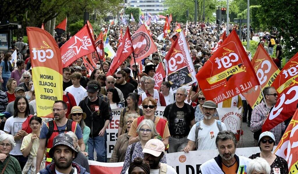 Manifestation du 1er Mai : près de 4 000 personnes défilent dans les rues de Rennes