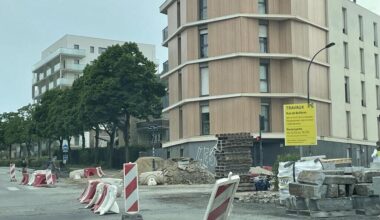 Circuler à Rennes : des travaux se poursuivent boulevard Georges Pompidou, près du pont de Nantes