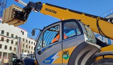 Chantier du CHU de Nantes : un chariot thermique transformé en électrique