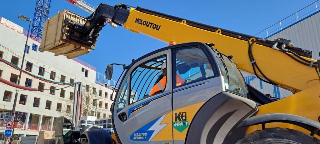 Chantier du CHU de Nantes : un chariot thermique transformé en électrique