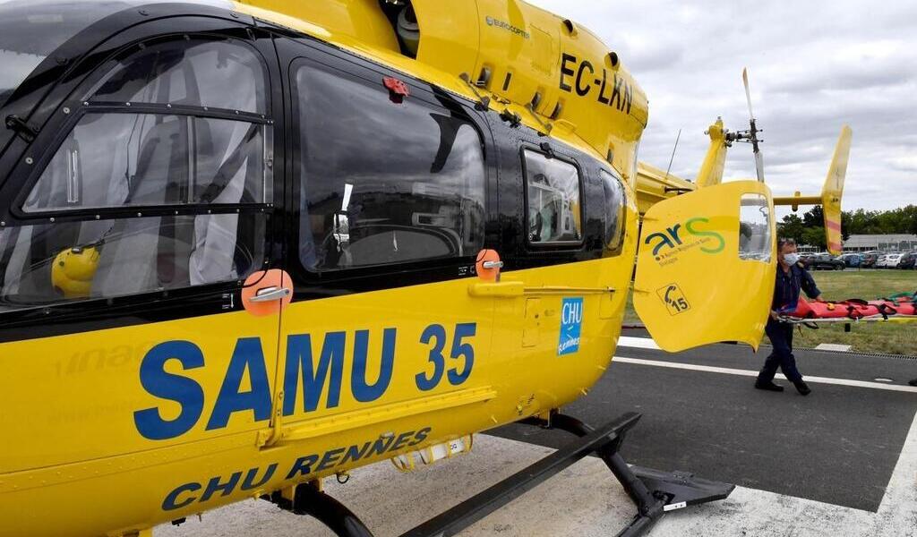 Percutée par un camion dans une commune au sud de Rennes, une femme de 67 ans héliportée au CHU